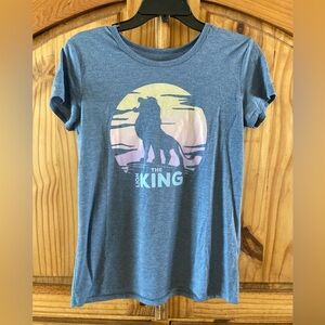 Womens The Lion King blue gray short sleeve t-shirt size L